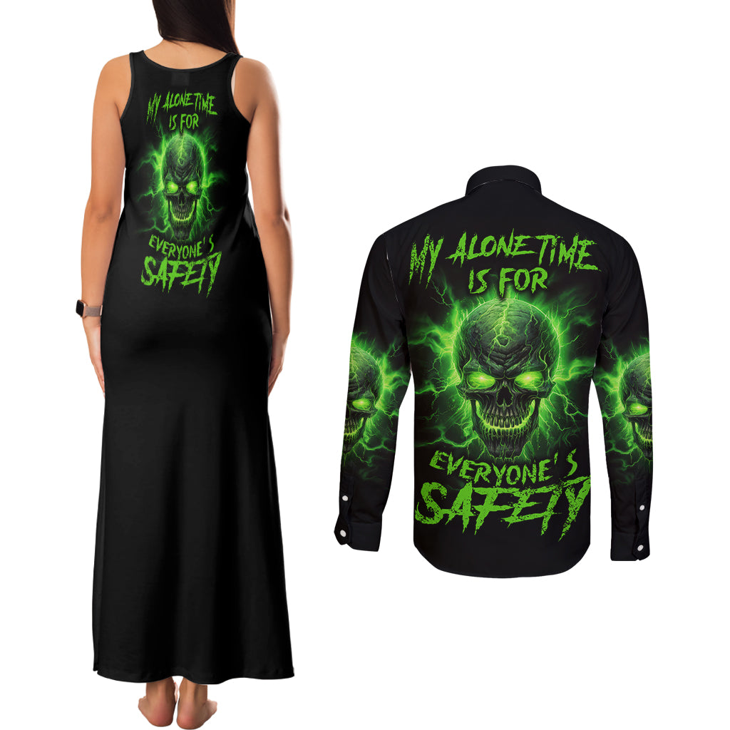 my-alone-time-is-for-everyones-safety-couples-matching-tank-maxi-dress-and-long-sleeve-button-shirt