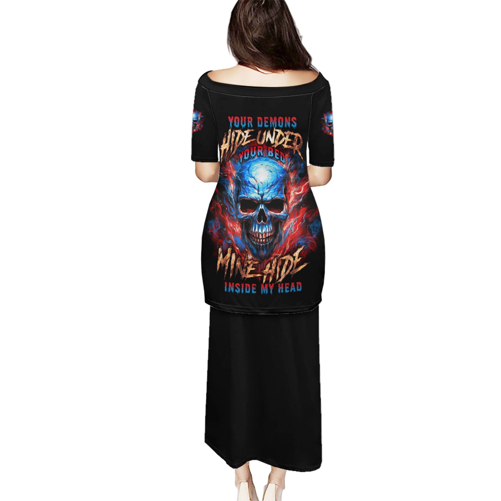 your-demons-hide-under-your-bed-skull-puletasi