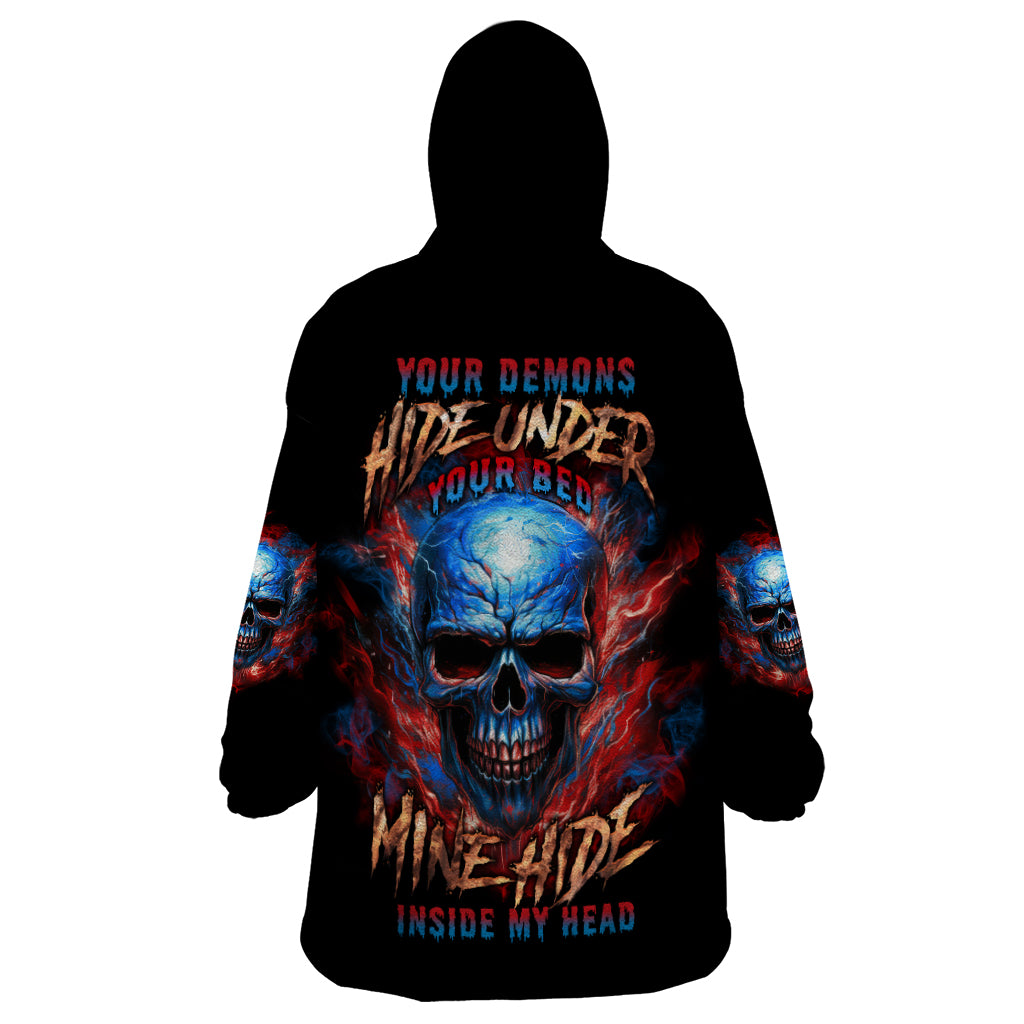 your-demons-hide-under-your-bed-skull-wearable-blanket-hoodie