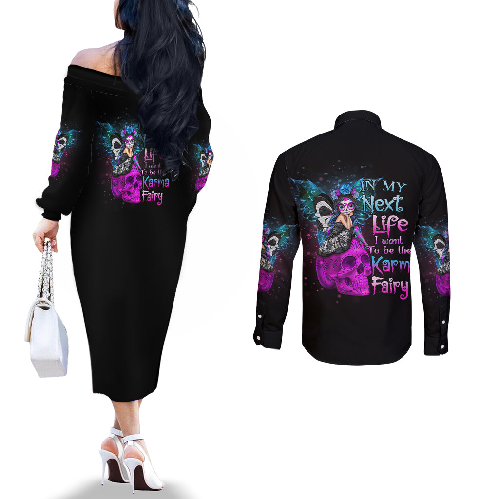 in-my-next-life-i-want-to-be-the-karma-fairy-couples-matching-off-the-shoulder-long-sleeve-dress-and-long-sleeve-button-shirt