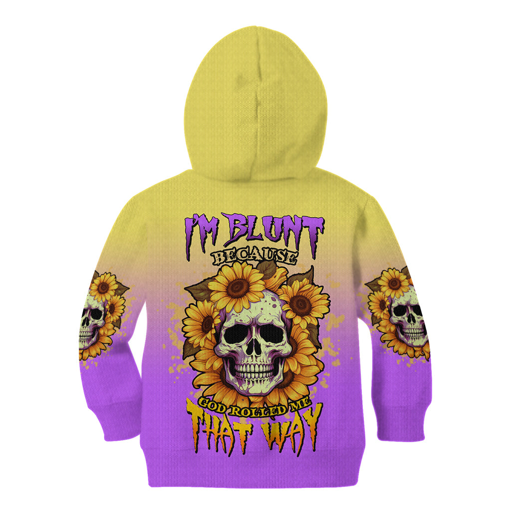 im-blunt-because-god-rolled-me-sunflower-kid-hoodie