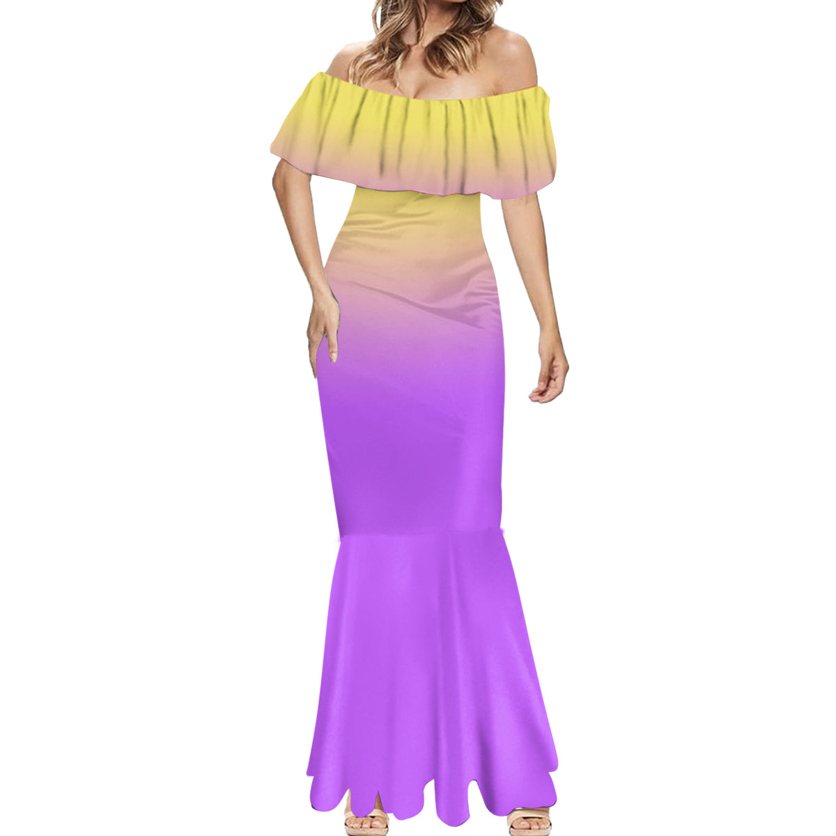 im-blunt-because-god-rolled-me-sunflower-mermaid-dress