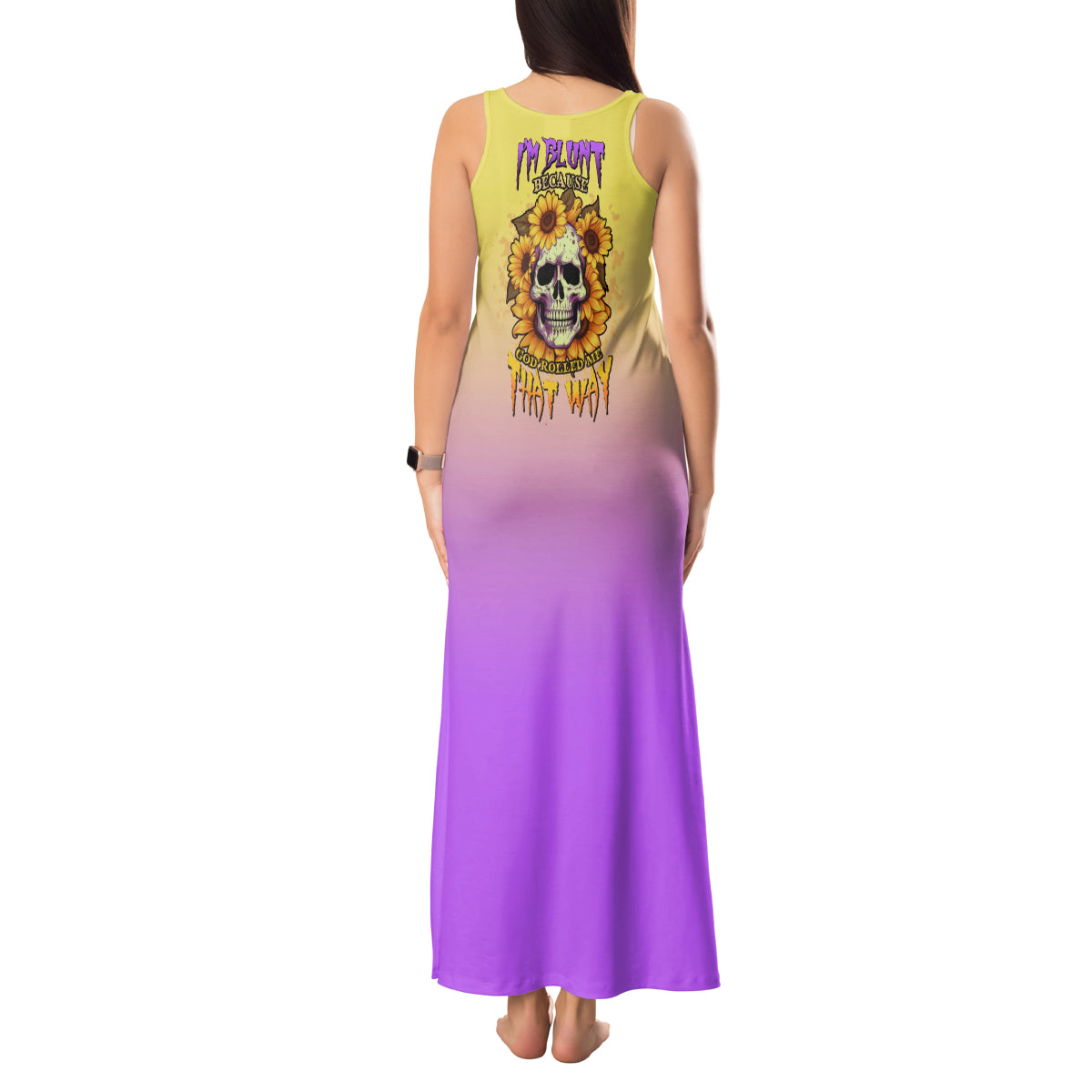 im-blunt-because-god-rolled-me-sunflower-tank-maxi-dress