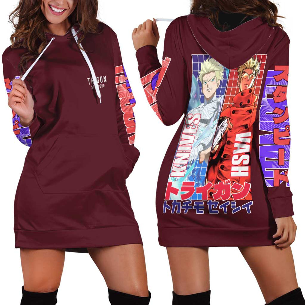 Trigun Stampede Hoodie Dress Japan Anime Style