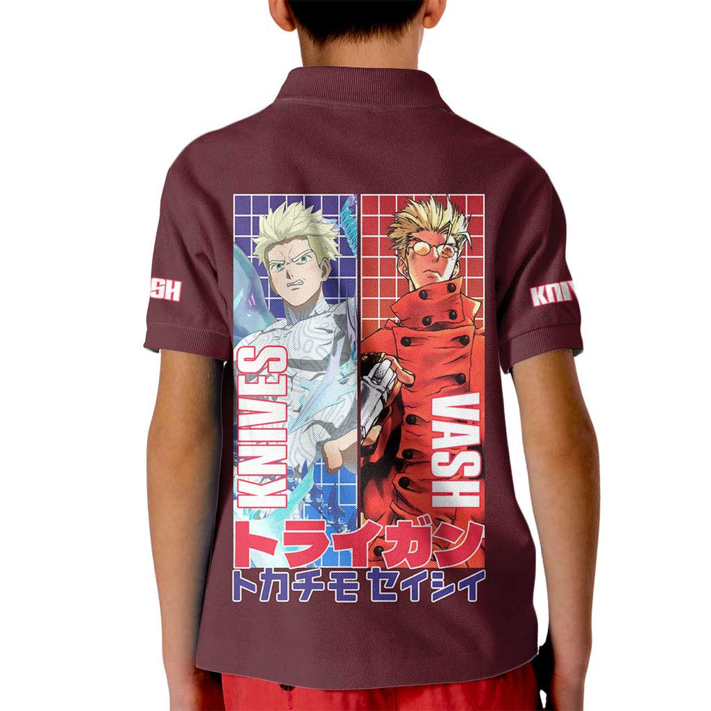 Trigun Stampede Kid Polo Shirt Japan Anime Style