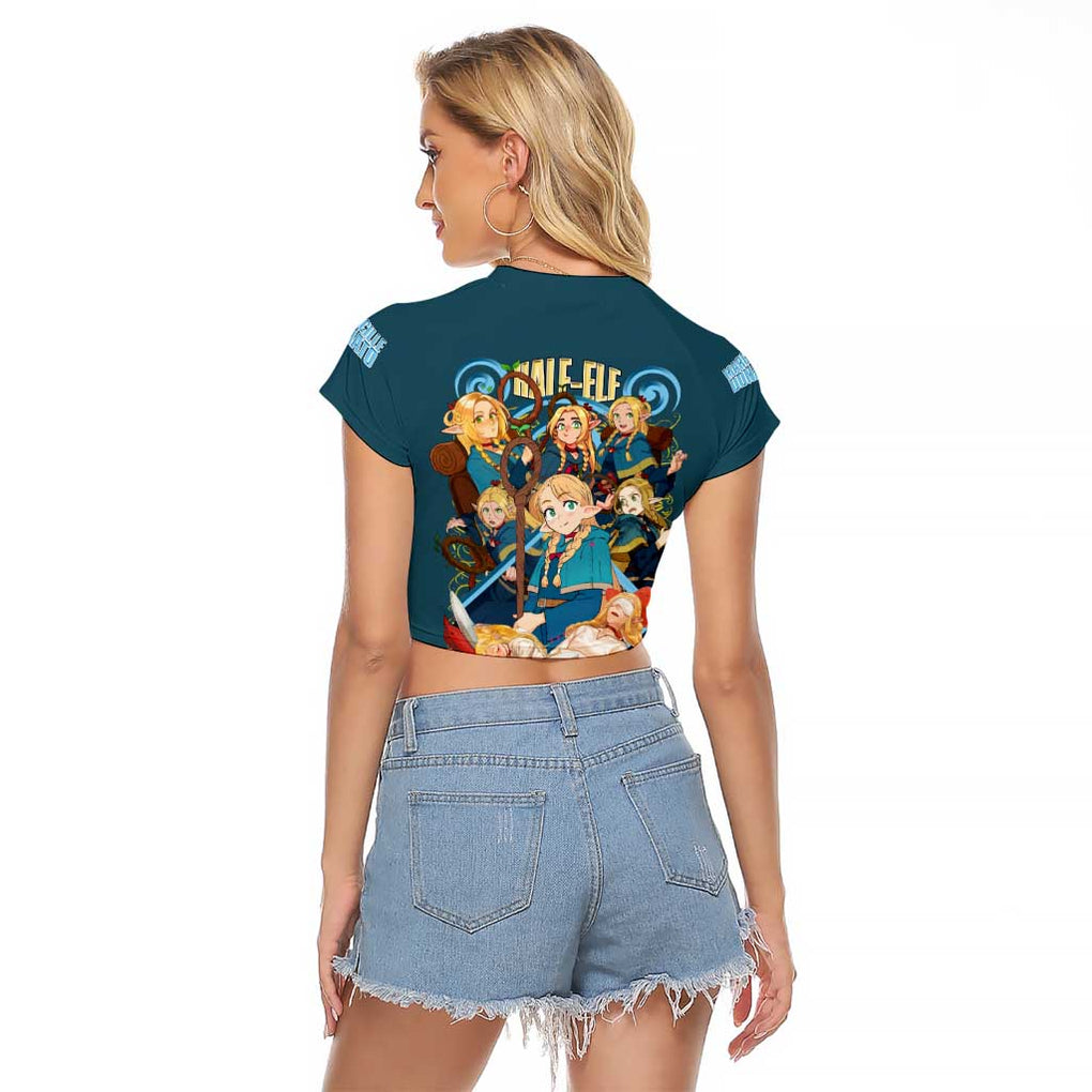 Marcille Donato Delicious in Dungeon Raglan Cropped T Shirt Japan Anime Style