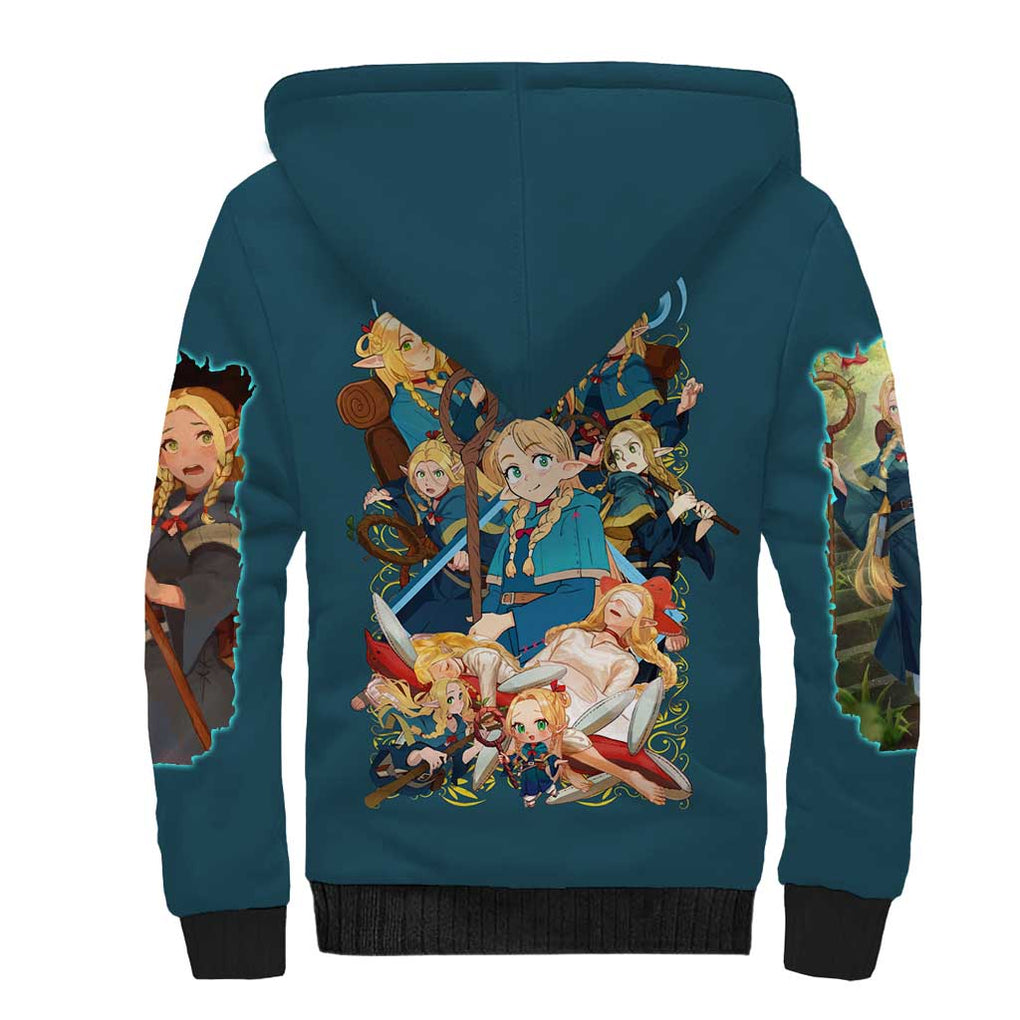 Marcille Donato Delicious in Dungeon Sherpa Hoodie Japan Anime Style