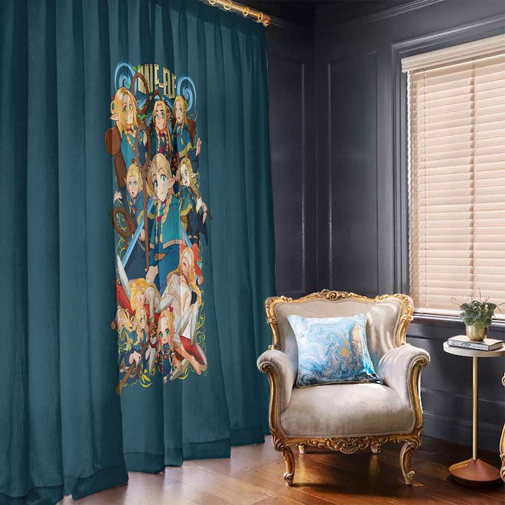 Marcille Donato Delicious in Dungeon Window Curtain Japan Anime Style