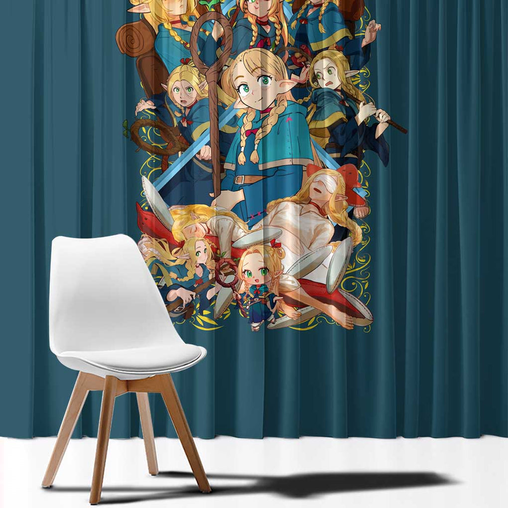 Marcille Donato Delicious in Dungeon Window Curtain Japan Anime Style