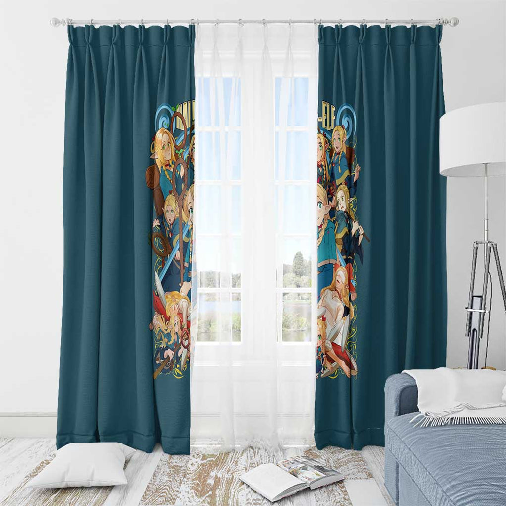 Marcille Donato Delicious in Dungeon Window Curtain Japan Anime Style