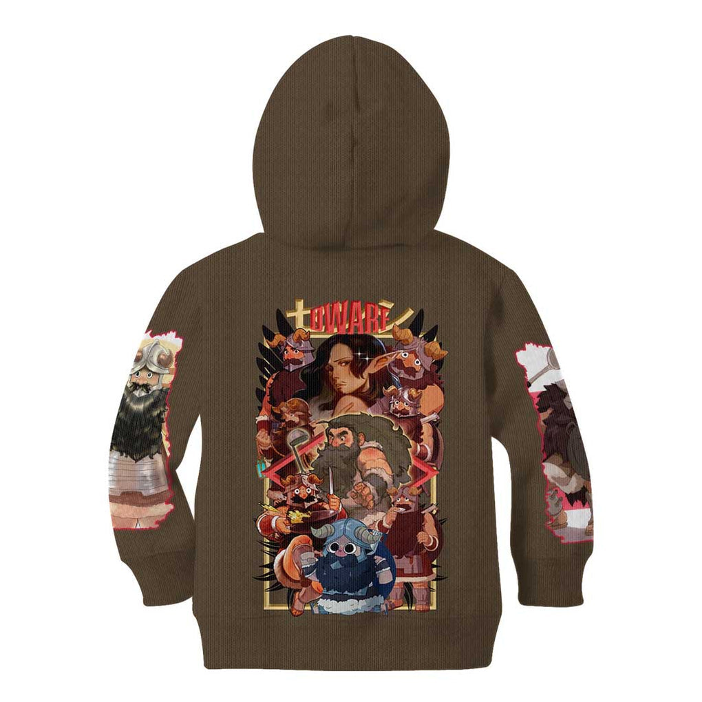 Senshi Delicious in Dungeon Kid Hoodie Japan Anime Style