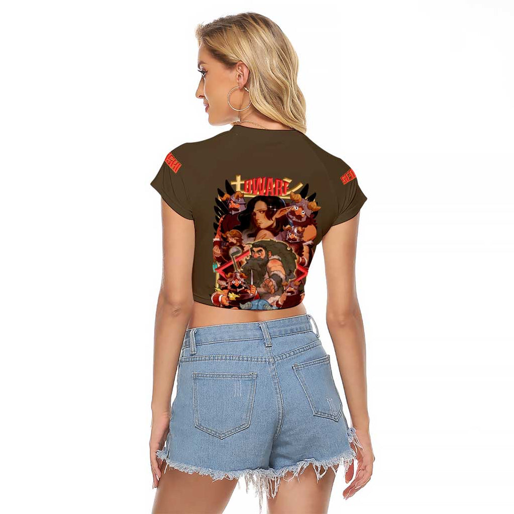 Senshi Delicious in Dungeon Raglan Cropped T Shirt Japan Anime Style