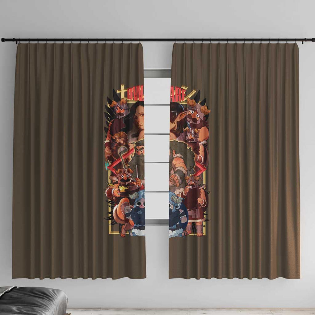 Senshi Delicious in Dungeon Window Curtain Japan Anime Style