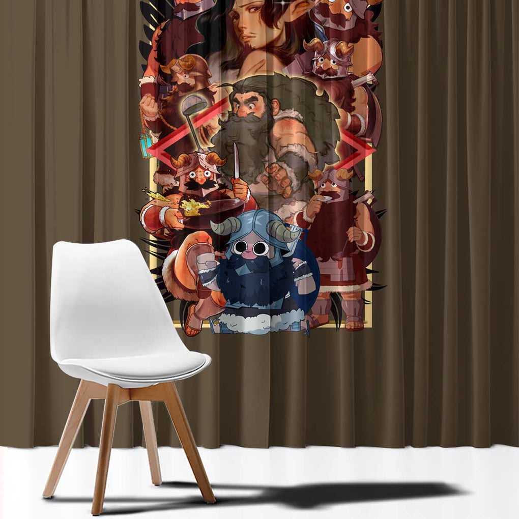 Senshi Delicious in Dungeon Window Curtain Japan Anime Style