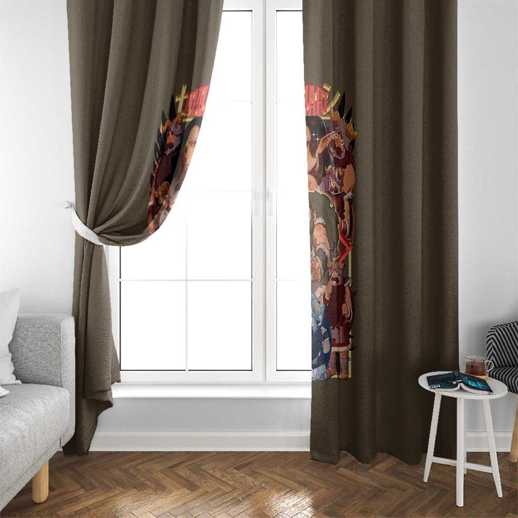 Senshi Delicious in Dungeon Window Curtain Japan Anime Style