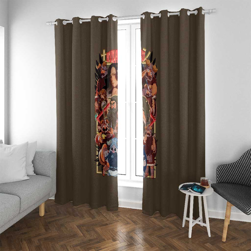 Senshi Delicious in Dungeon Window Curtain Japan Anime Style