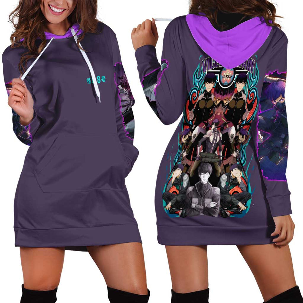 Hoshina Soshiro Kaiju No. 8 Hoodie Dress Japan Anime Style