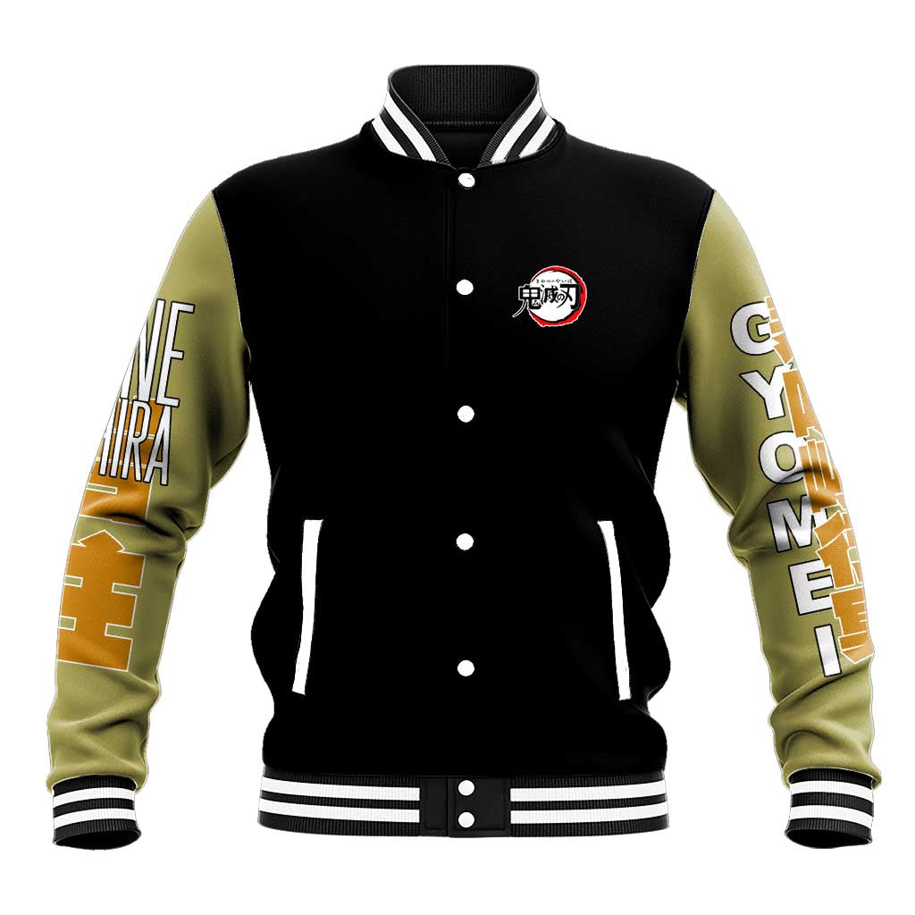 Gyomei Himejima V2 Demon Slayer S Baseball Jacket Japan Anime Style - The Mazicc