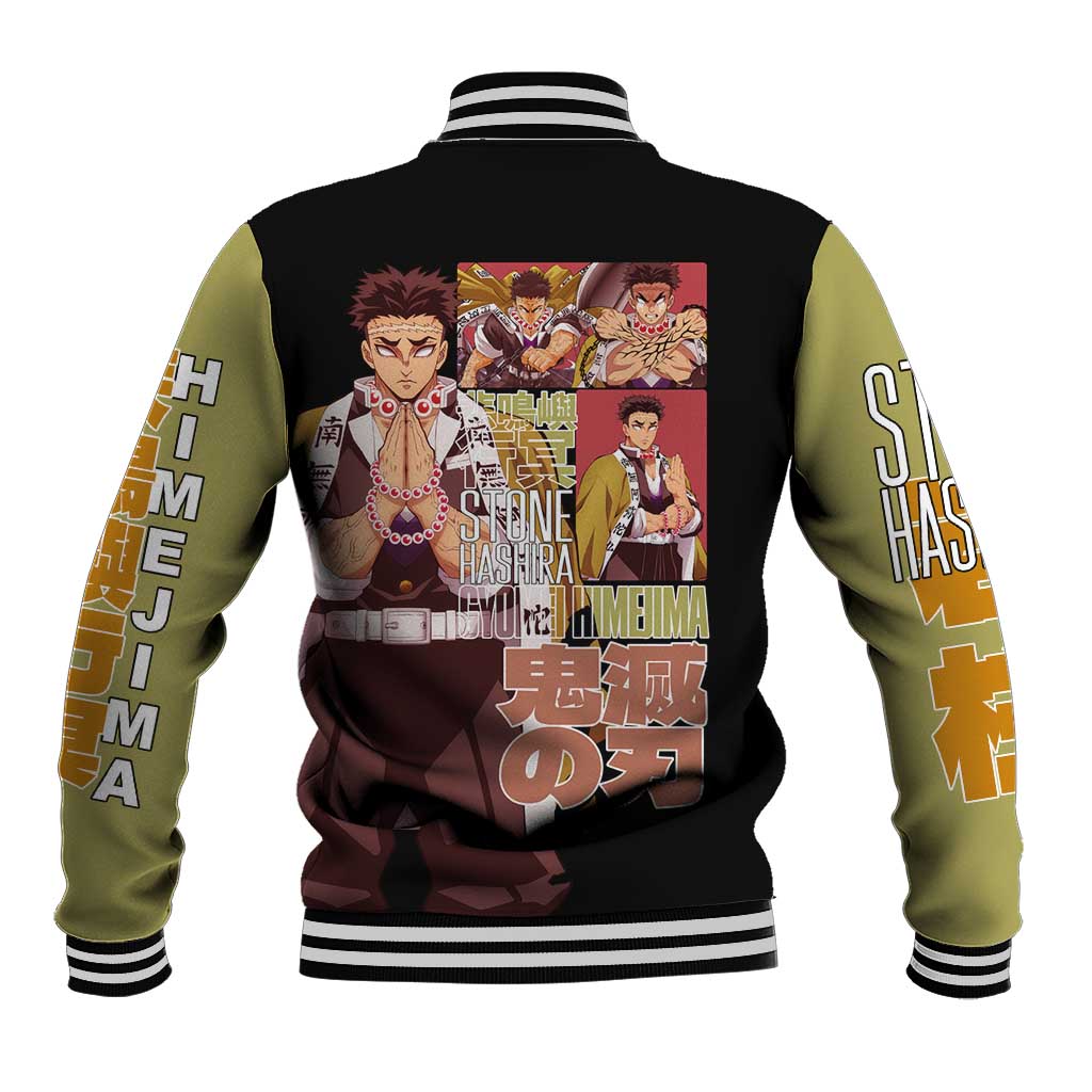 Gyomei Himejima V2 Demon Slayer S Baseball Jacket Japan Anime Style - The Mazicc