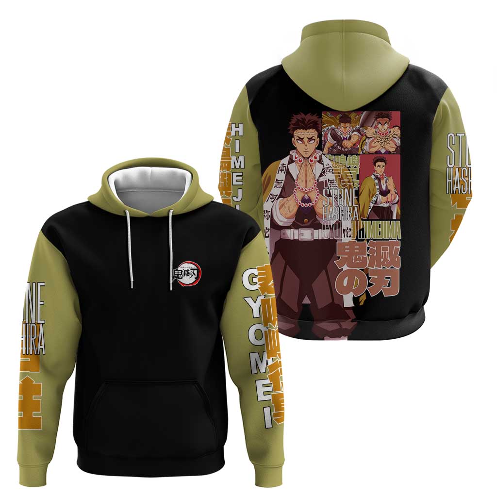 Gyomei Himejima V2 Demon Slayer S Hoodie Japan Anime Style - The Mazicc