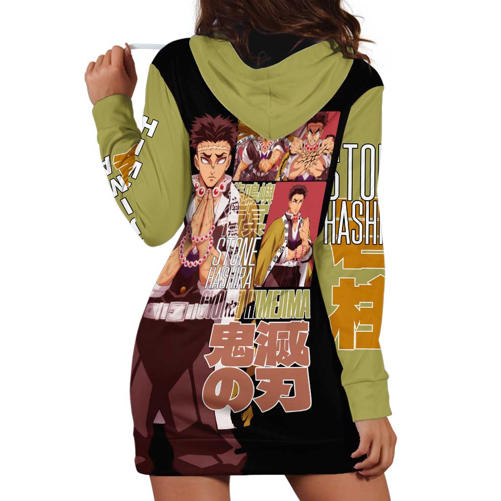 Gyomei Himejima V2 Demon Slayer S Hoodie Dress Japan Anime Style - The Mazicc
