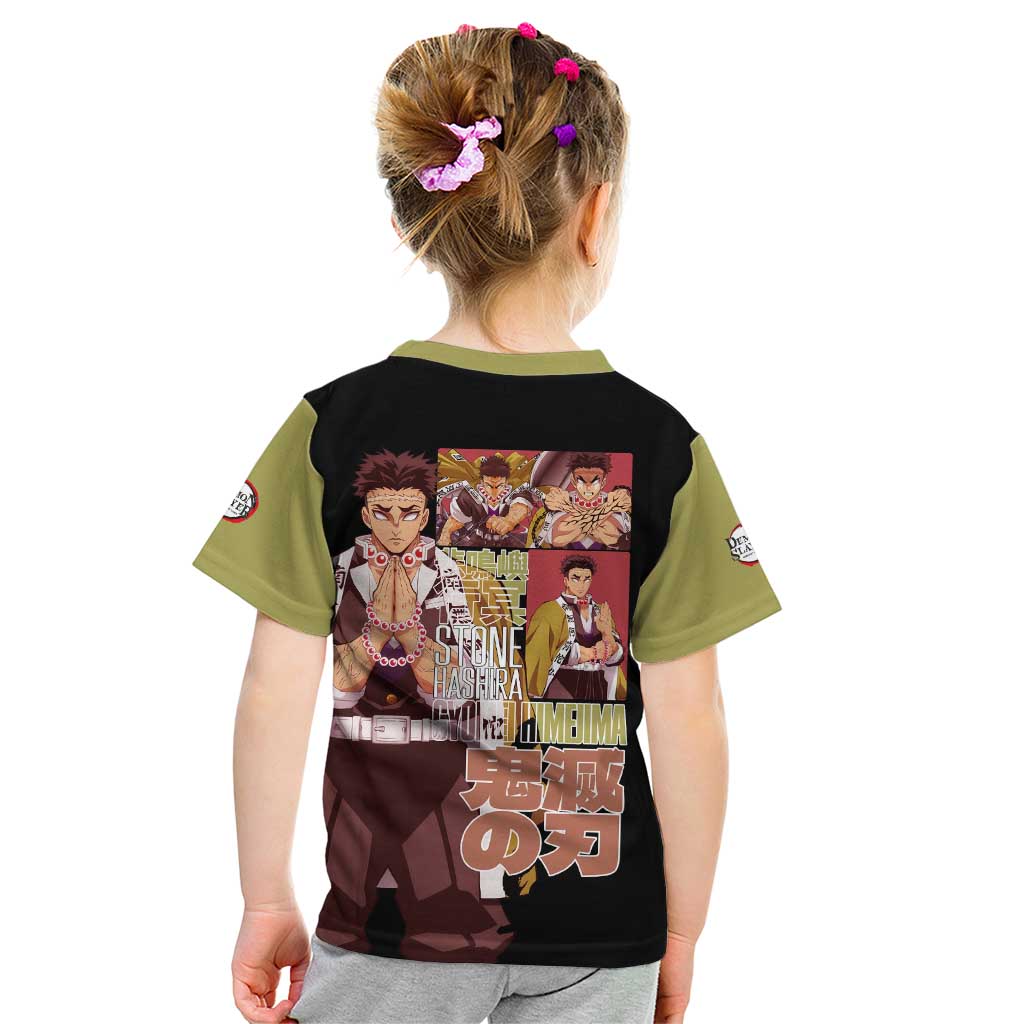 Gyomei Himejima V2 Demon Slayer S Kid T Shirt Japan Anime Style - The Mazicc