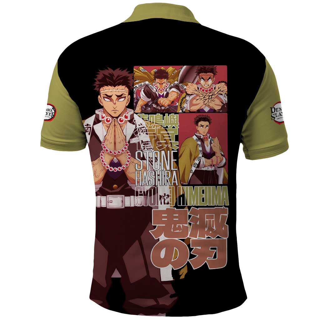 Gyomei Himejima V2 Demon Slayer S Polo Shirt Japan Anime Style - The Mazicc