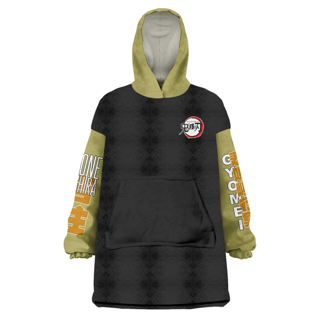 Gyomei Himejima V2 Demon Slayer S Wearable Blanket Hoodie Japan Anime Style - The Mazicc