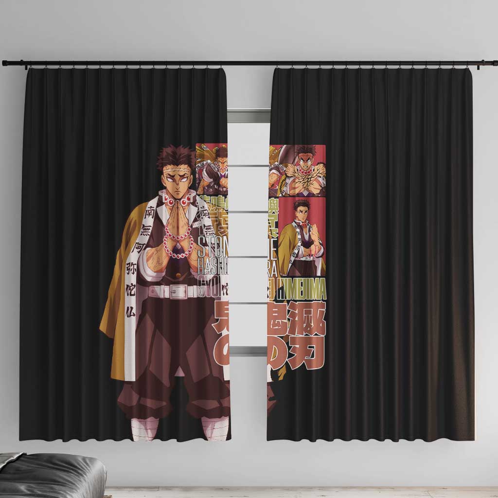 Gyomei Himejima V2 Demon Slayer S Window Curtain Japan Anime Style - The Mazicc
