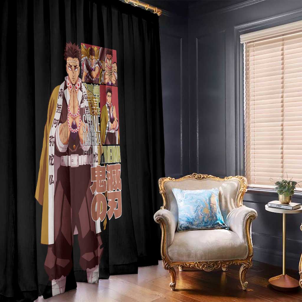 Gyomei Himejima V2 Demon Slayer S Window Curtain Japan Anime Style - The Mazicc
