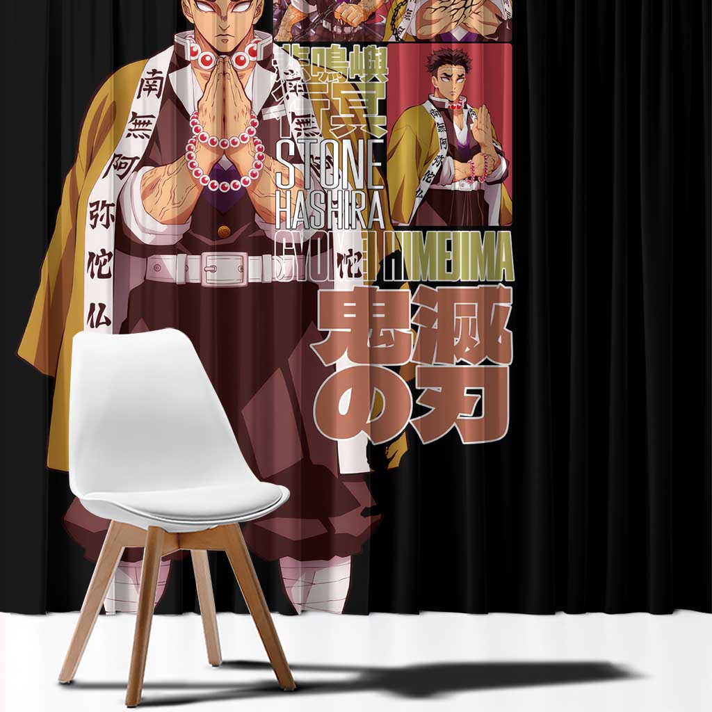 Gyomei Himejima V2 Demon Slayer S Window Curtain Japan Anime Style - The Mazicc