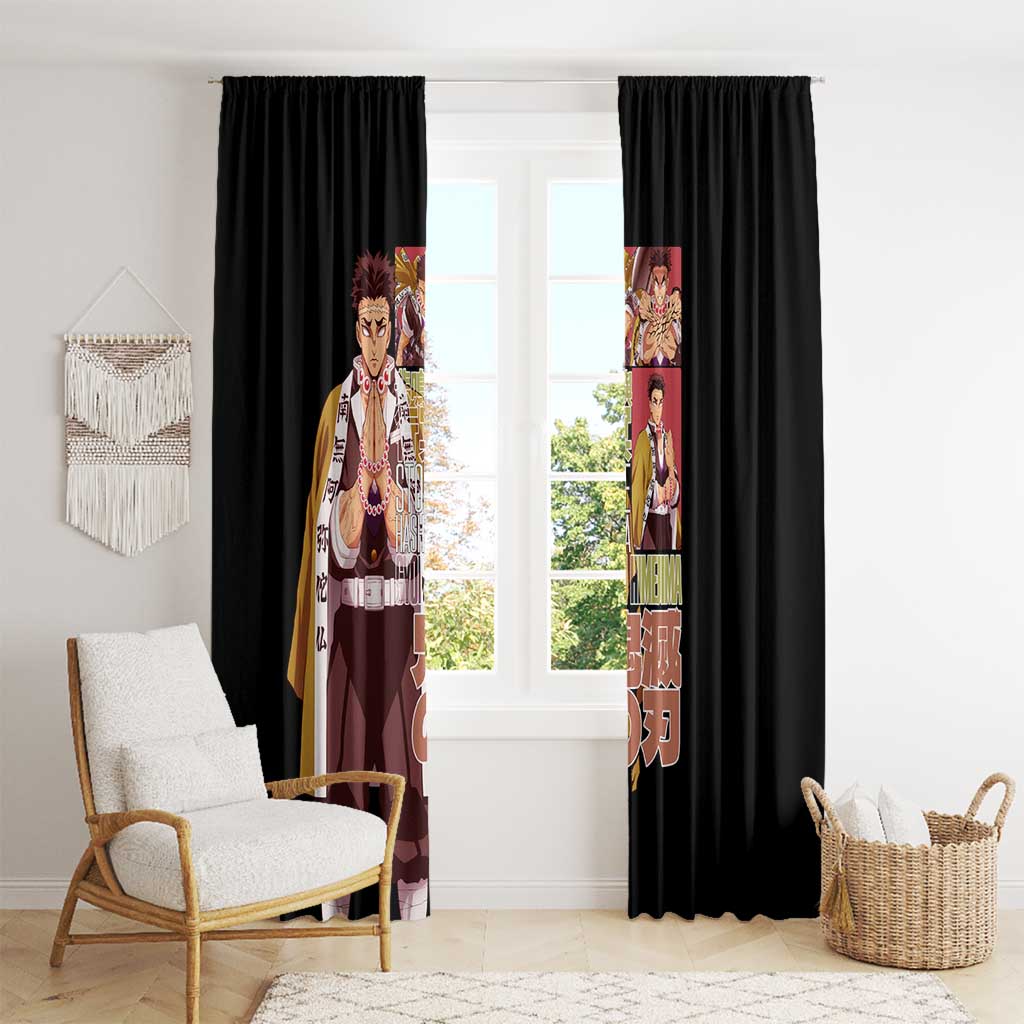 Gyomei Himejima V2 Demon Slayer S Window Curtain Japan Anime Style - The Mazicc