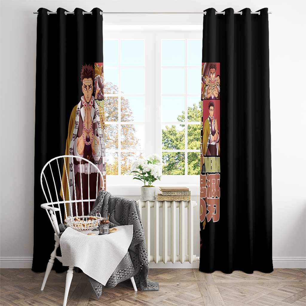 Gyomei Himejima V2 Demon Slayer S Window Curtain Japan Anime Style - The Mazicc
