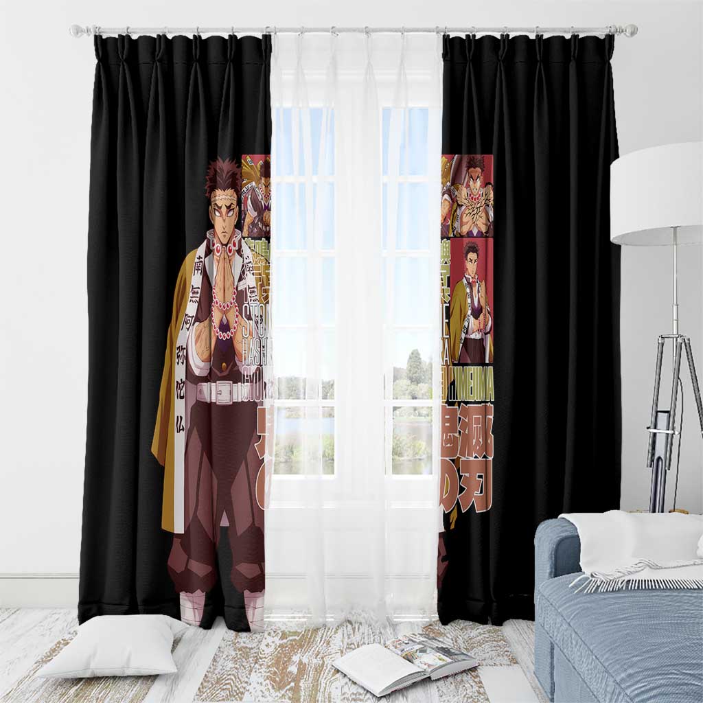 Gyomei Himejima V2 Demon Slayer S Window Curtain Japan Anime Style - The Mazicc