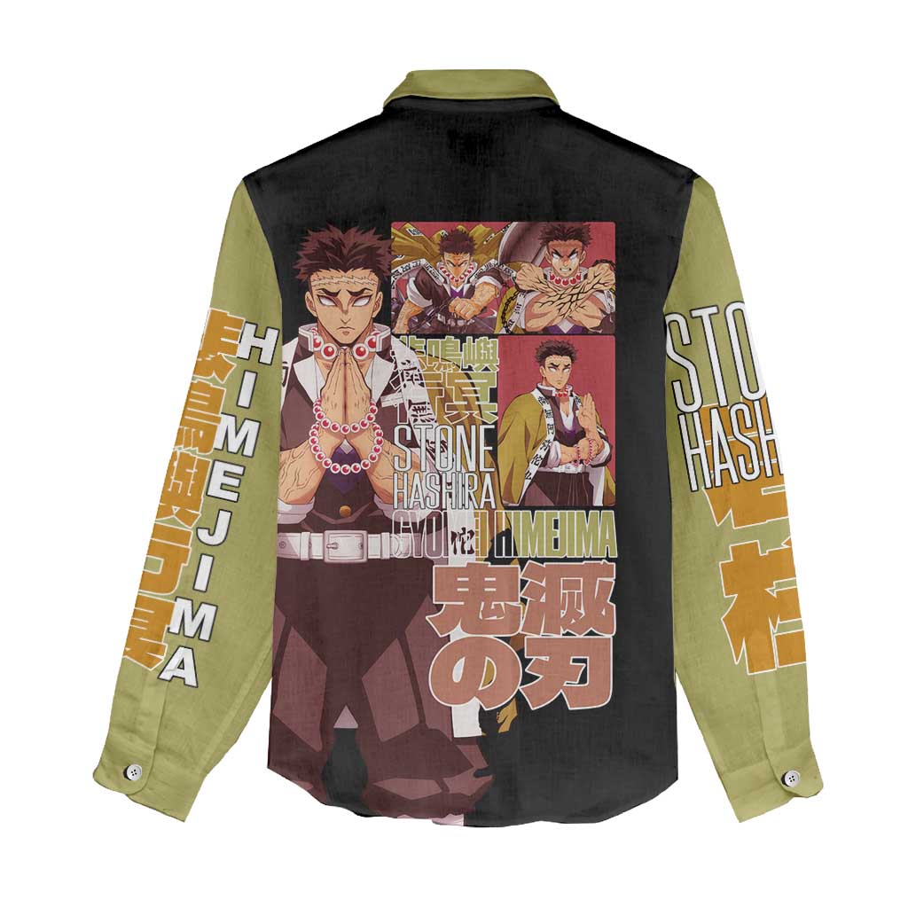 Gyomei Himejima V2 Demon Slayer S Women Casual Shirt Japan Anime Style - The Mazicc