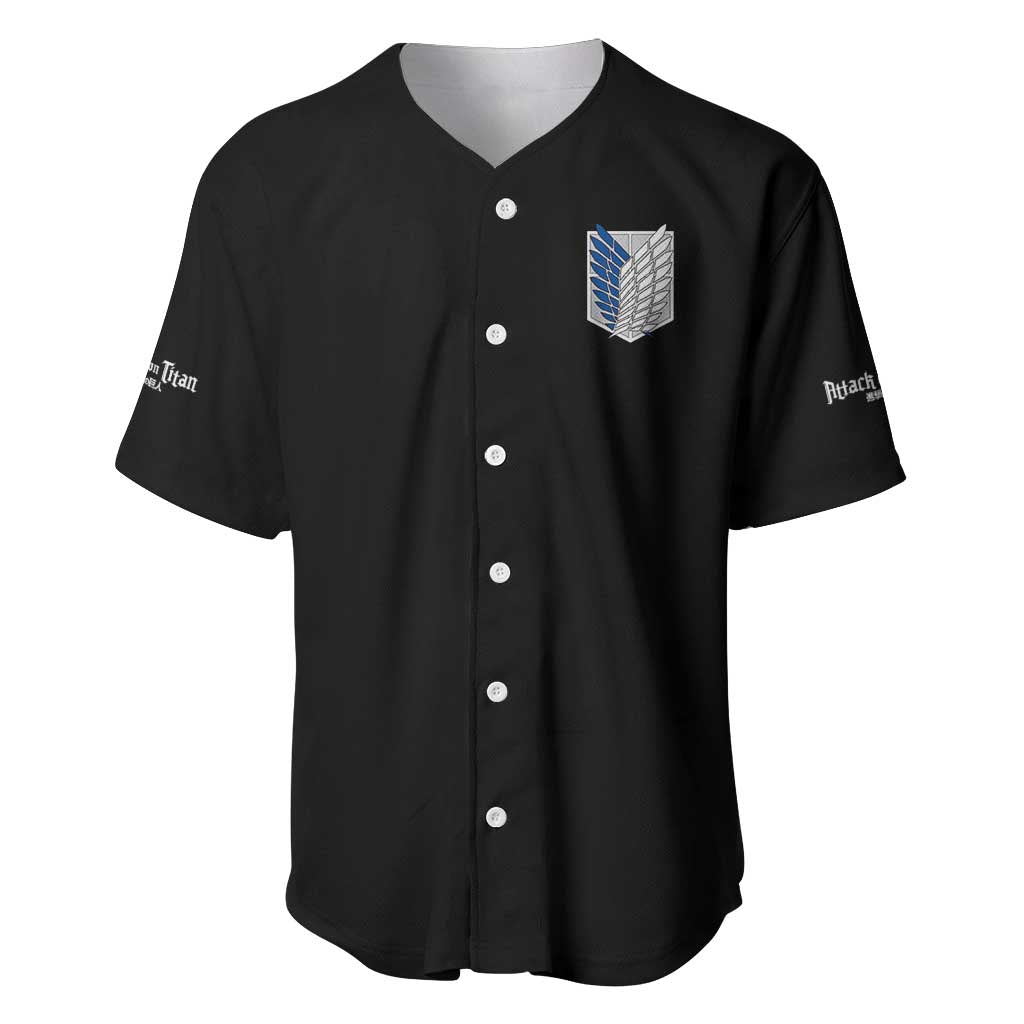 Eren Yeager V2 Attack on Titan Baseball Jersey Japan Anime Style - The Mazicc
