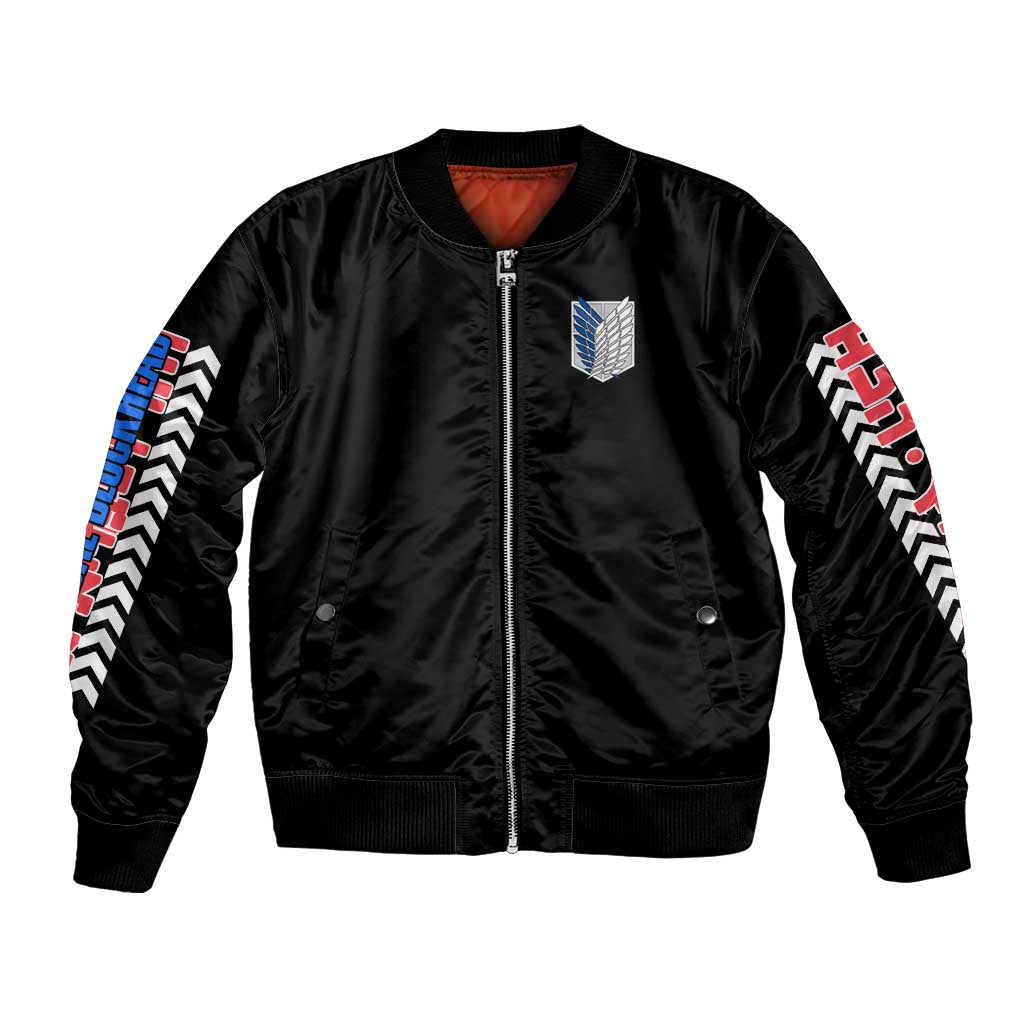 Eren Yeager V2 Attack on Titan Bomber Jacket Japan Anime Style - The Mazicc