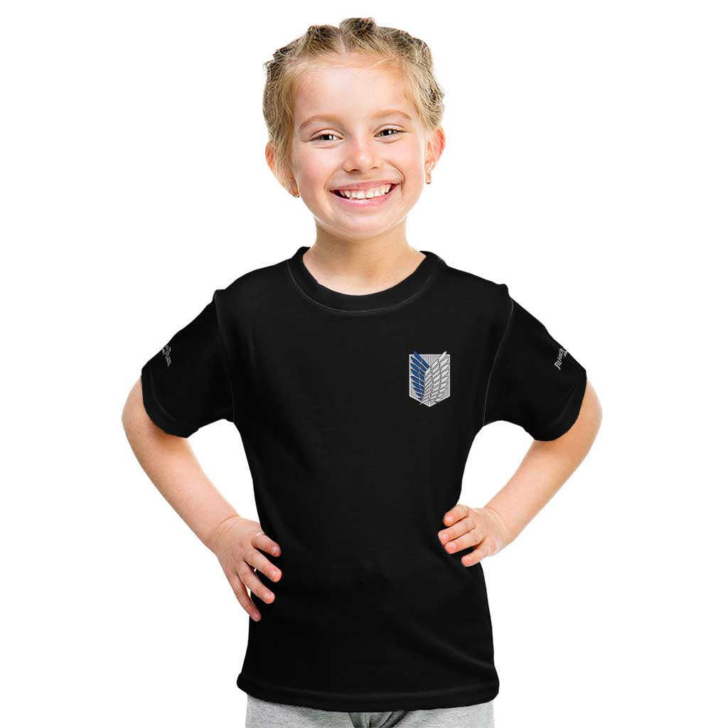 Eren Yeager V2 Attack on Titan Kid T Shirt Japan Anime Style - The Mazicc