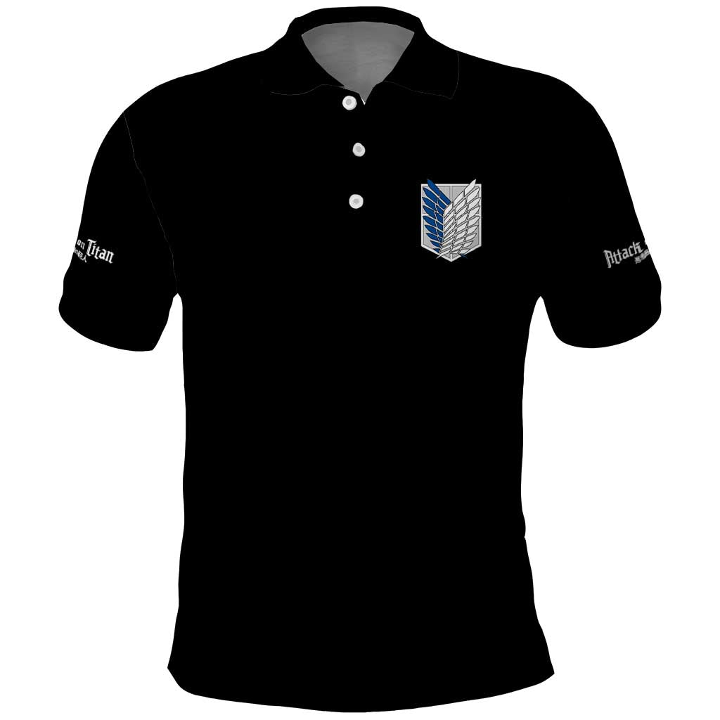 Eren Yeager V2 Attack on Titan Polo Shirt Japan Anime Style - The Mazicc