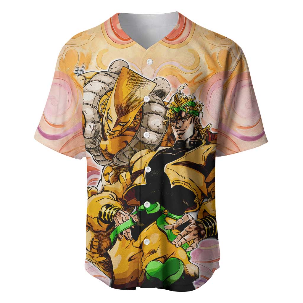 Trippy Dio V2 Jojo’s Bizarre Adventure Baseball Jersey Trippy Mix Anime Style - The Mazicc