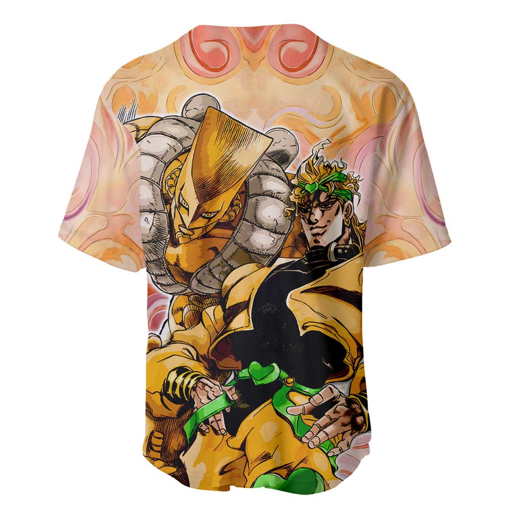 Trippy Dio V2 Jojo’s Bizarre Adventure Baseball Jersey Trippy Mix Anime Style - The Mazicc