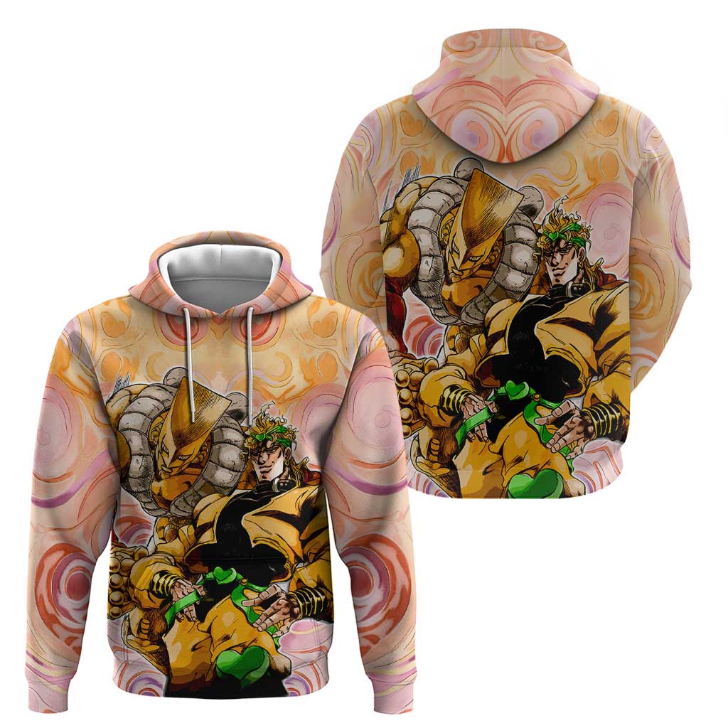 Trippy Dio V2 Jojo’s Bizarre Adventure Hoodie Trippy Mix Anime Style - The Mazicc