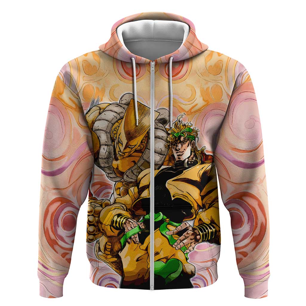 Trippy Dio V2 Jojo’s Bizarre Adventure Hoodie Trippy Mix Anime Style - The Mazicc