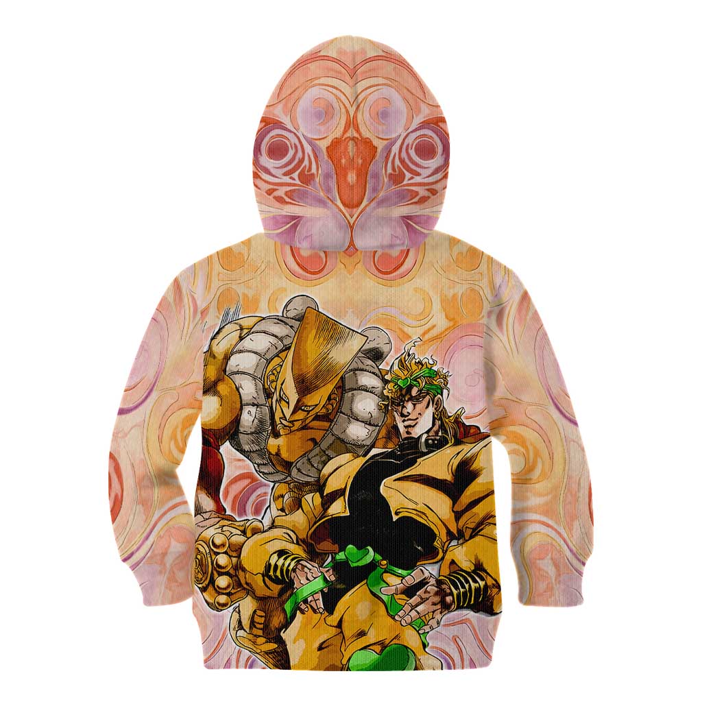 Trippy Dio V2 Jojo’s Bizarre Adventure Kid Hoodie Trippy Mix Anime Style - The Mazicc