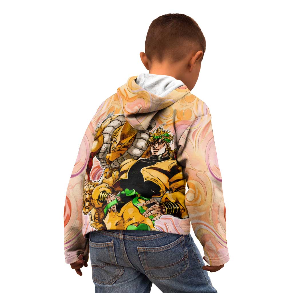 Trippy Dio V2 Jojo’s Bizarre Adventure Kid Hoodie Trippy Mix Anime Style - The Mazicc
