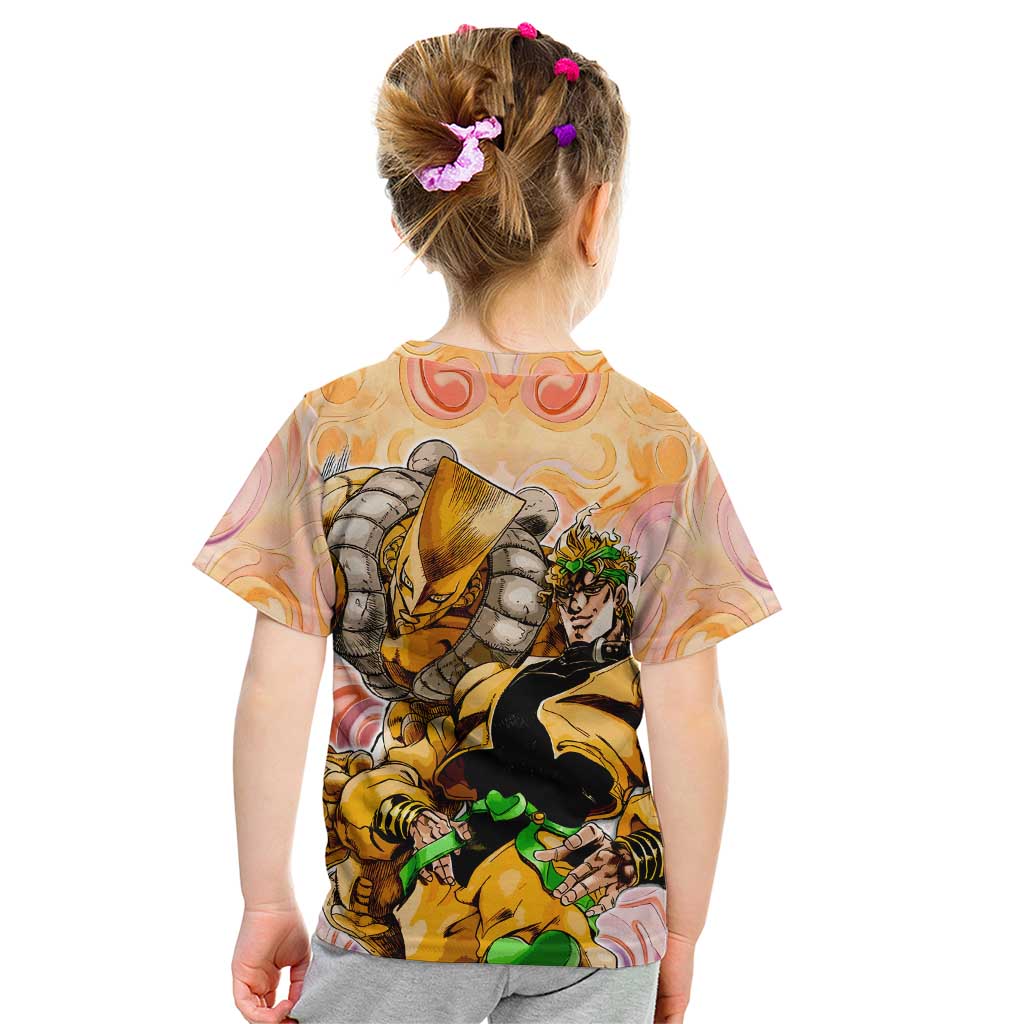 Trippy Dio V2 Jojo’s Bizarre Adventure Kid T Shirt Trippy Mix Anime Style - The Mazicc