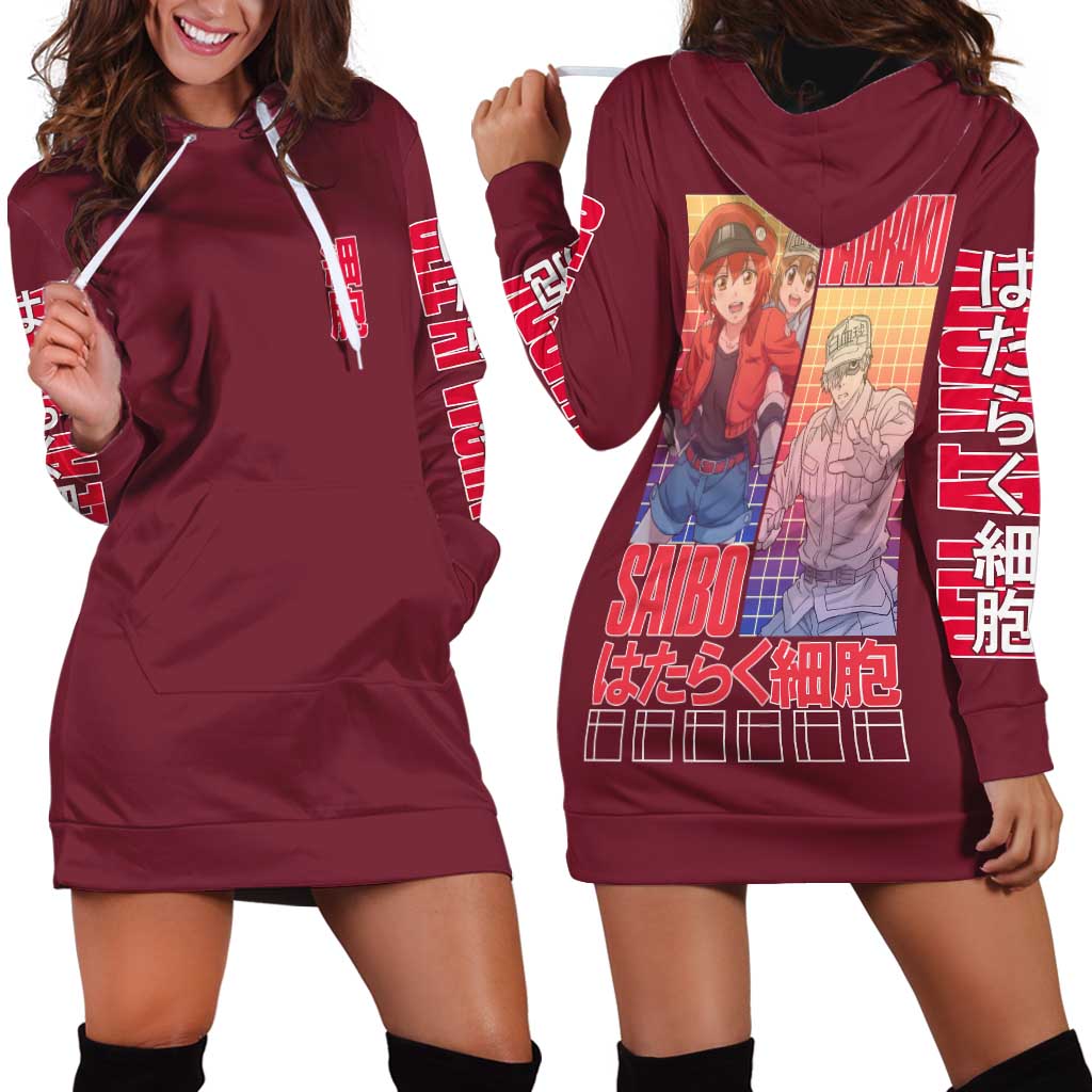Cells at Work Hoodie Dress Japan Anime Style - The Mazicc