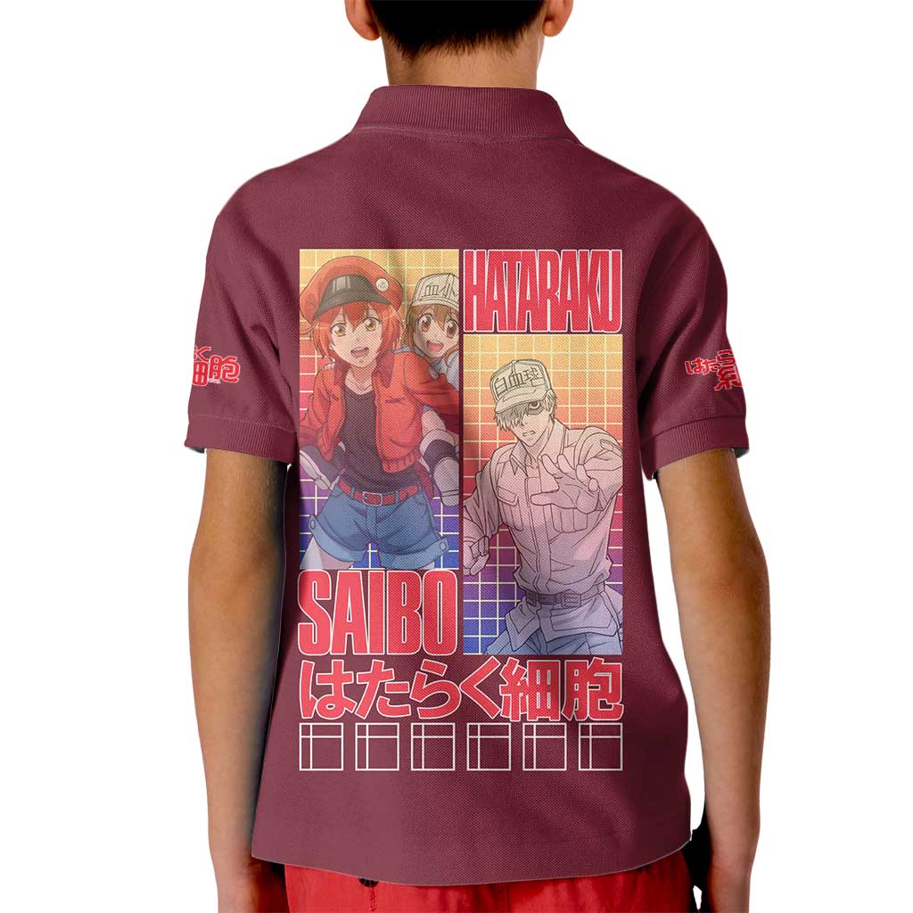 Cells at Work Kid Polo Shirt Japan Anime Style - The Mazicc