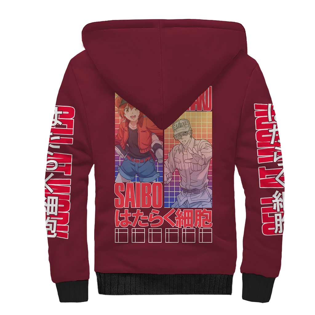 Cells at Work Sherpa Hoodie Japan Anime Style - The Mazicc