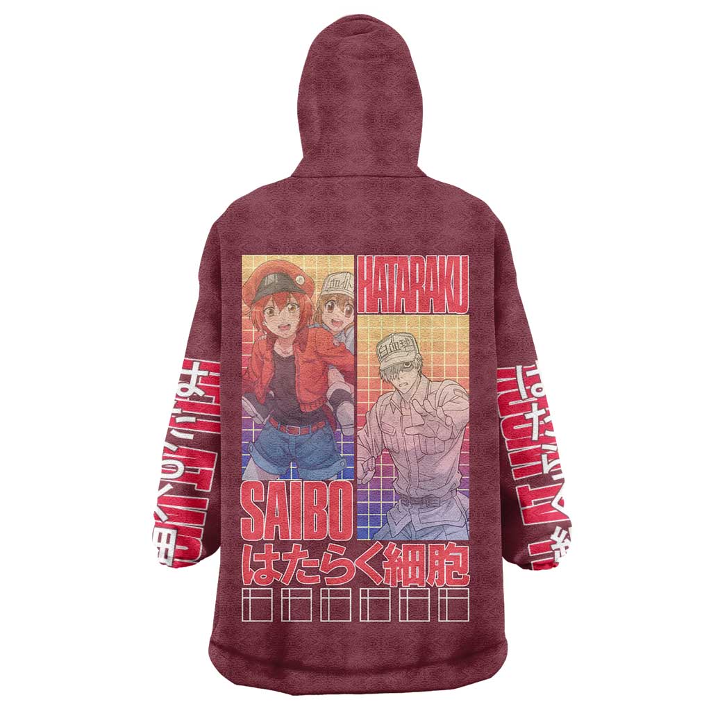 Cells at Work Wearable Blanket Hoodie Japan Anime Style - The Mazicc